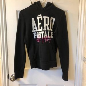 Black Aeropostale Hoodie Sweatshirt
